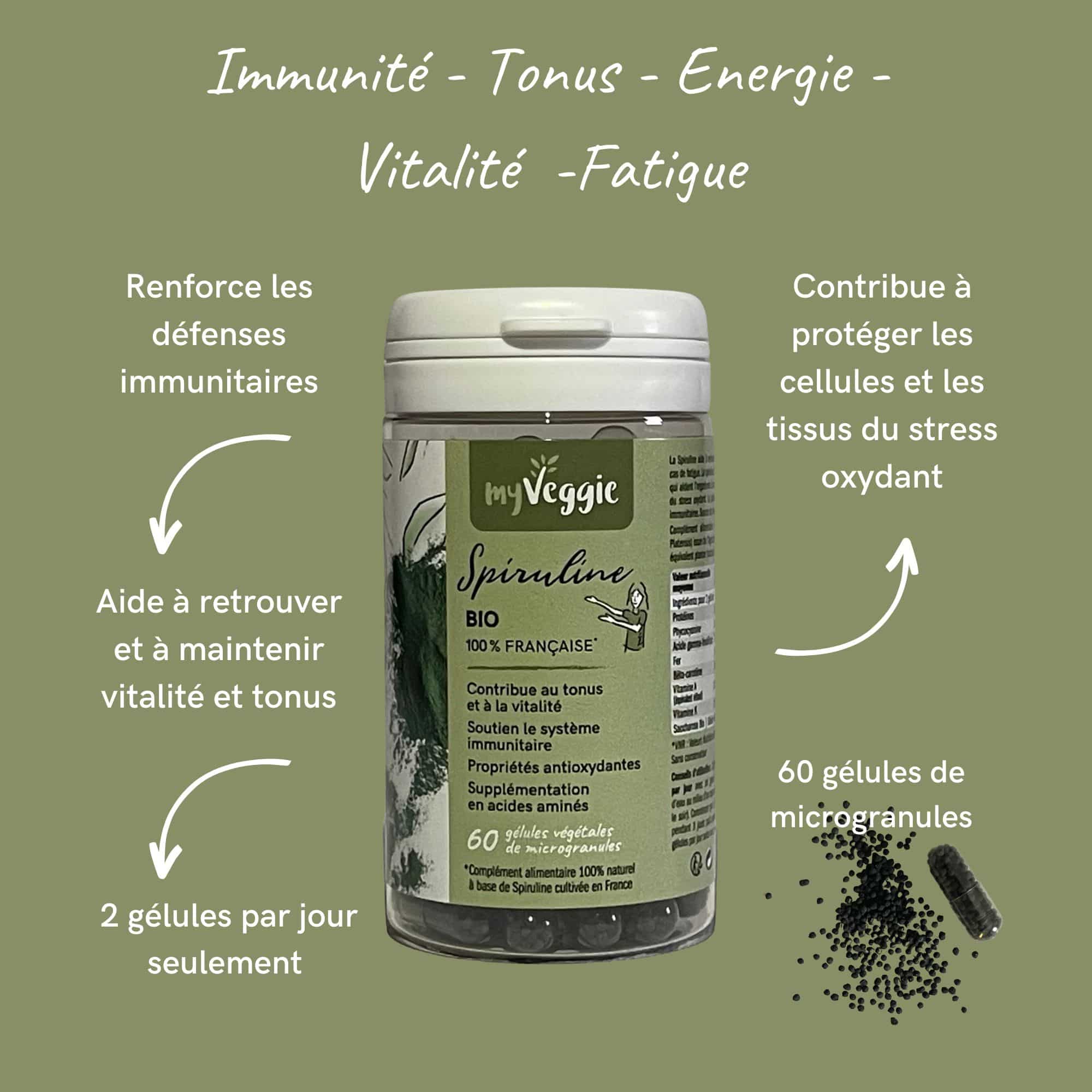 The many health benefits of myVeggie organic Spirulina
